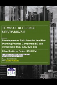 Cover Image of the 📂 Terms of Reference (TOR) of Consultancy Services for Development of Risk Sensitive land Use Planning Practice Component B2-sub-components B2a, B2b, B2c, B2d, under Package No. URP/RAJUK/S-5